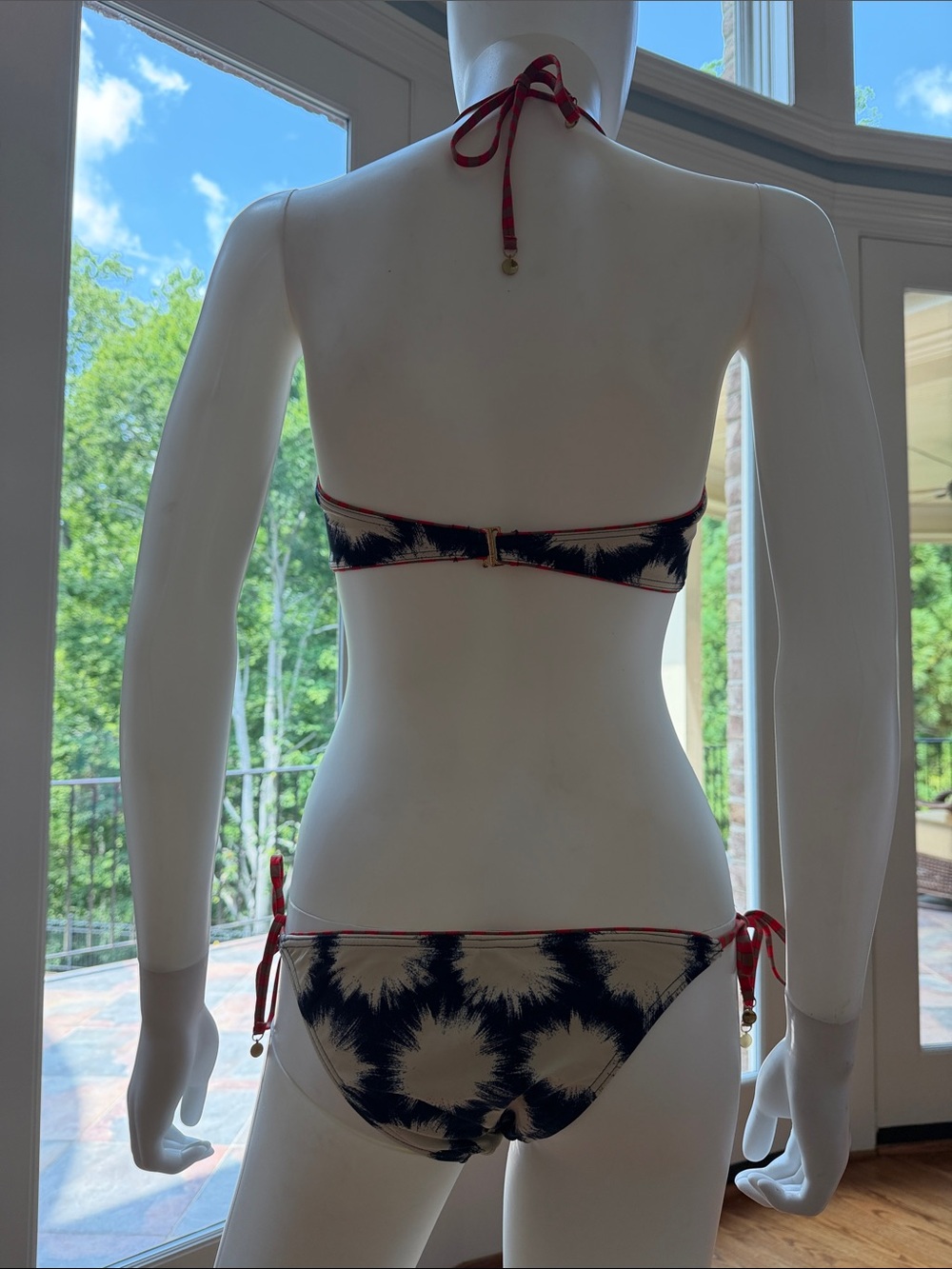 Marc by Marc Jacobs Navy and White Tie-Dye Halter Bikini - Picture 8 of 12